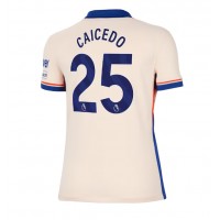 Maglia Calcio Chelsea Moises Caicedo #25 Seconda Divisa Donna 2024-25 Manica Corta